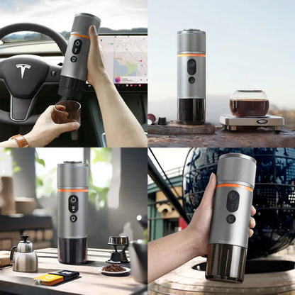 Cafetera Portátil de 12V para Viaje - Verde Bosque