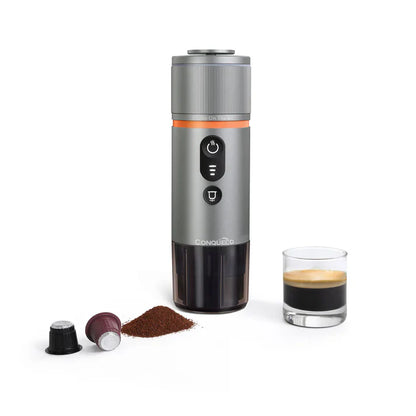 Cafetera Portátil de 12V para Viaje - Verde Bosque