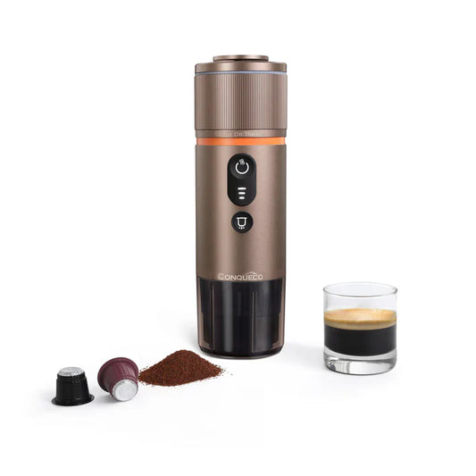 Cafetera Portátil de 12V para Viaje - Verde Bosque